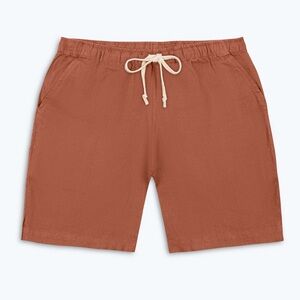 Alex Crane 100% linen Bo shorts Sequoia